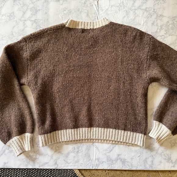 Luna Ivy Brown Bear Sweater Size L - Picture 4 of 4